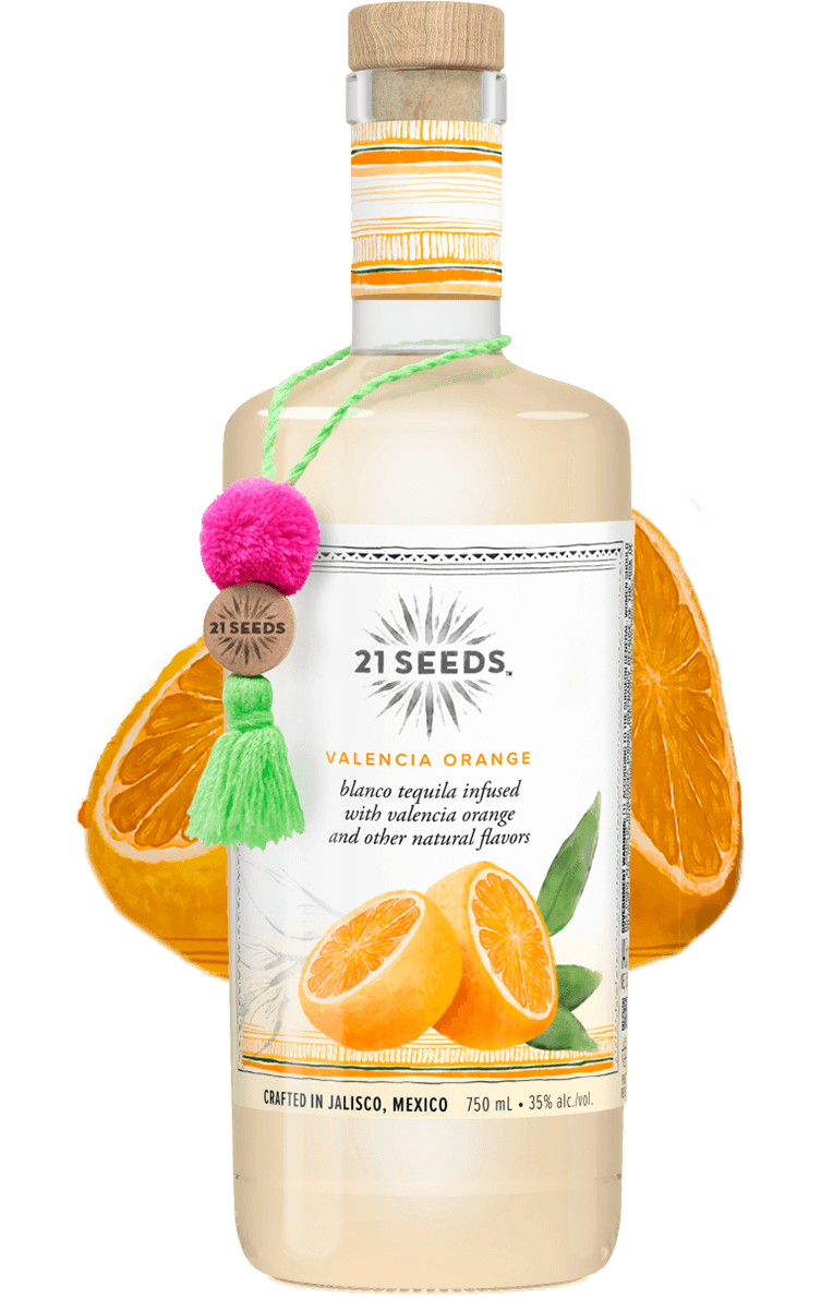 21 SEEDS VALENCIA ORANGE TEQUILA 750ML