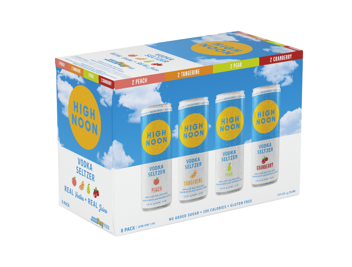 HIGH NOON VODKA SODA BEACH DAY 355ML CAN - 8 PACK