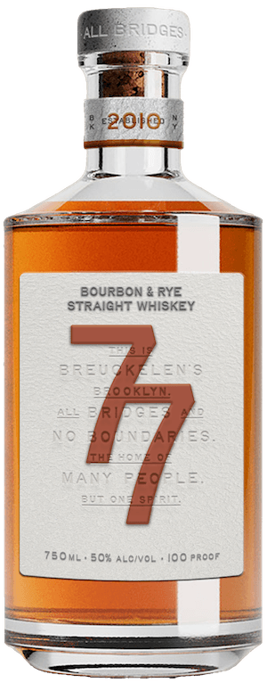 BREUCKELEN DISTILLING CO 77 BOURBON RYE WHISKEY 750ML