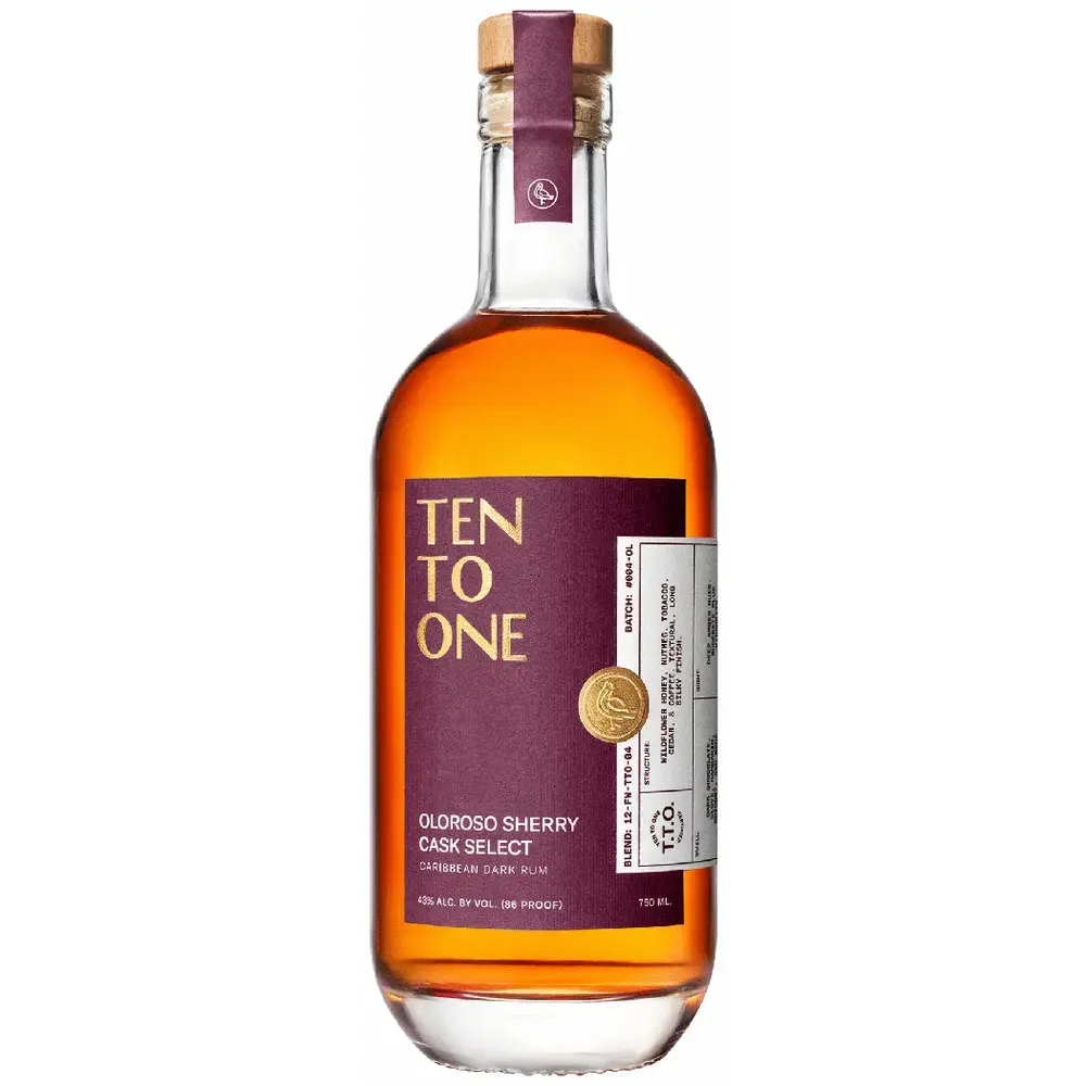 TEN TO ONE OLOROSO SHERRY CASK SELECT RUM 750ML