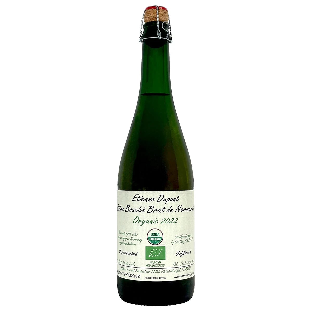 ETIENNE DUPONT CIDRE BOUCHE BRUT DE NORMANDIE 2022 750ML